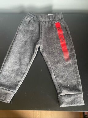 The Flash Grey Kids Sweatpants with Red Accent 2t